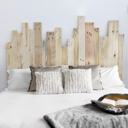 Tête de lit « bois décalés »
