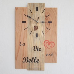 Horloge « la vie est belle »
