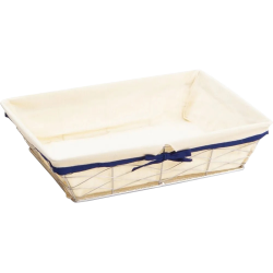 Corbeille métal argenté...