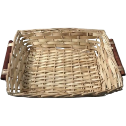 Corbeille en osier et...