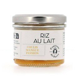 Riz au lait sur coulis de...