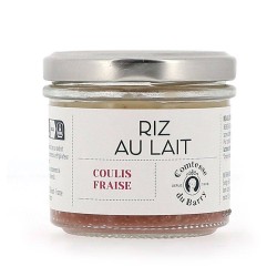 Riz au lait sur coulis de...